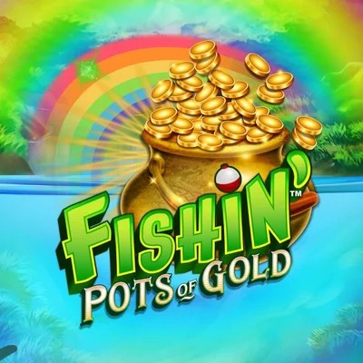 Fishin Pots Of Gold online game logo by Gameburger Studios on lataamocasinos.fi