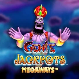 Logo of Genie Jackpots Megaways from Blueprint Gaming at Lataamo Casino